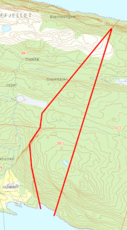 50 Tonheimsli over fjorden