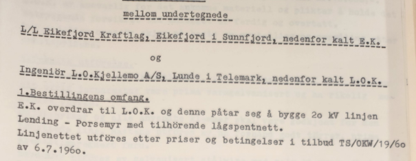 Eikefjord kraft Lending