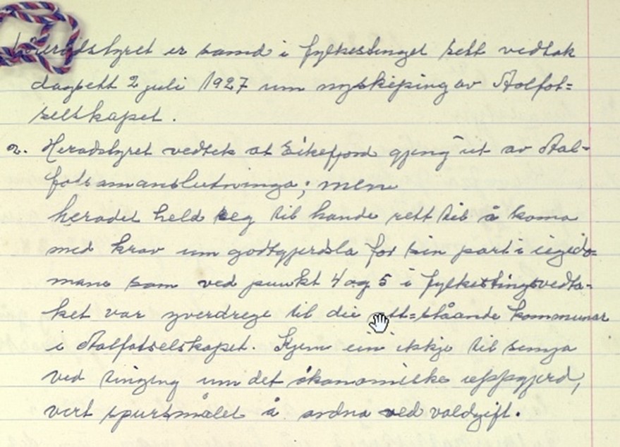 Eikefjord utmelding Ålfotenselskapet