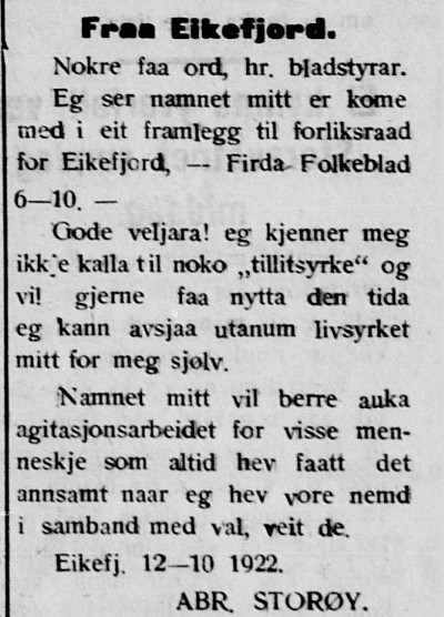 1922 10 17 Firda Folkeblad